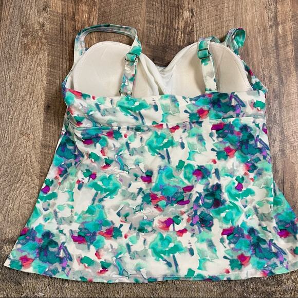 J Crew Scalloped Bikini Bottoms & Ava & Viv Tankini Top - Picture 3 of 16